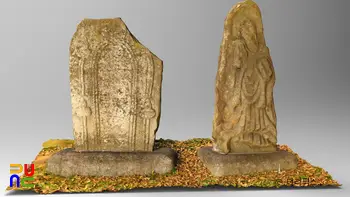 청주 비중리 석조여래삼존상 및 석조여래입상 중 석불입상