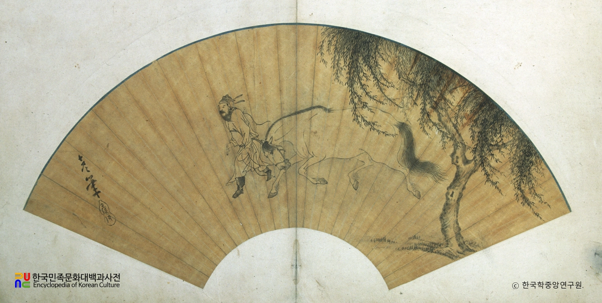 해남 윤씨 가전 고화첩 일괄 / 유하견마도