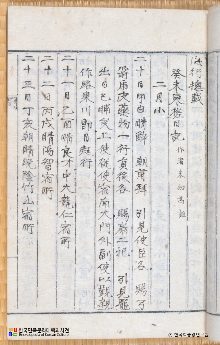 해행총재 / 계미동사일기