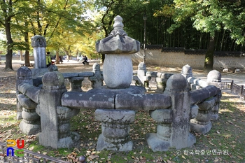 전주 예종대왕 태실 및 비 전경