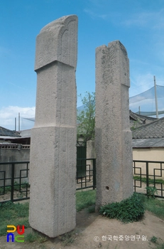 경주 삼랑사지 당간슬롯 감독 정측면