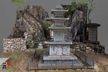 순천 금둔사지 삼층석탑(3D)