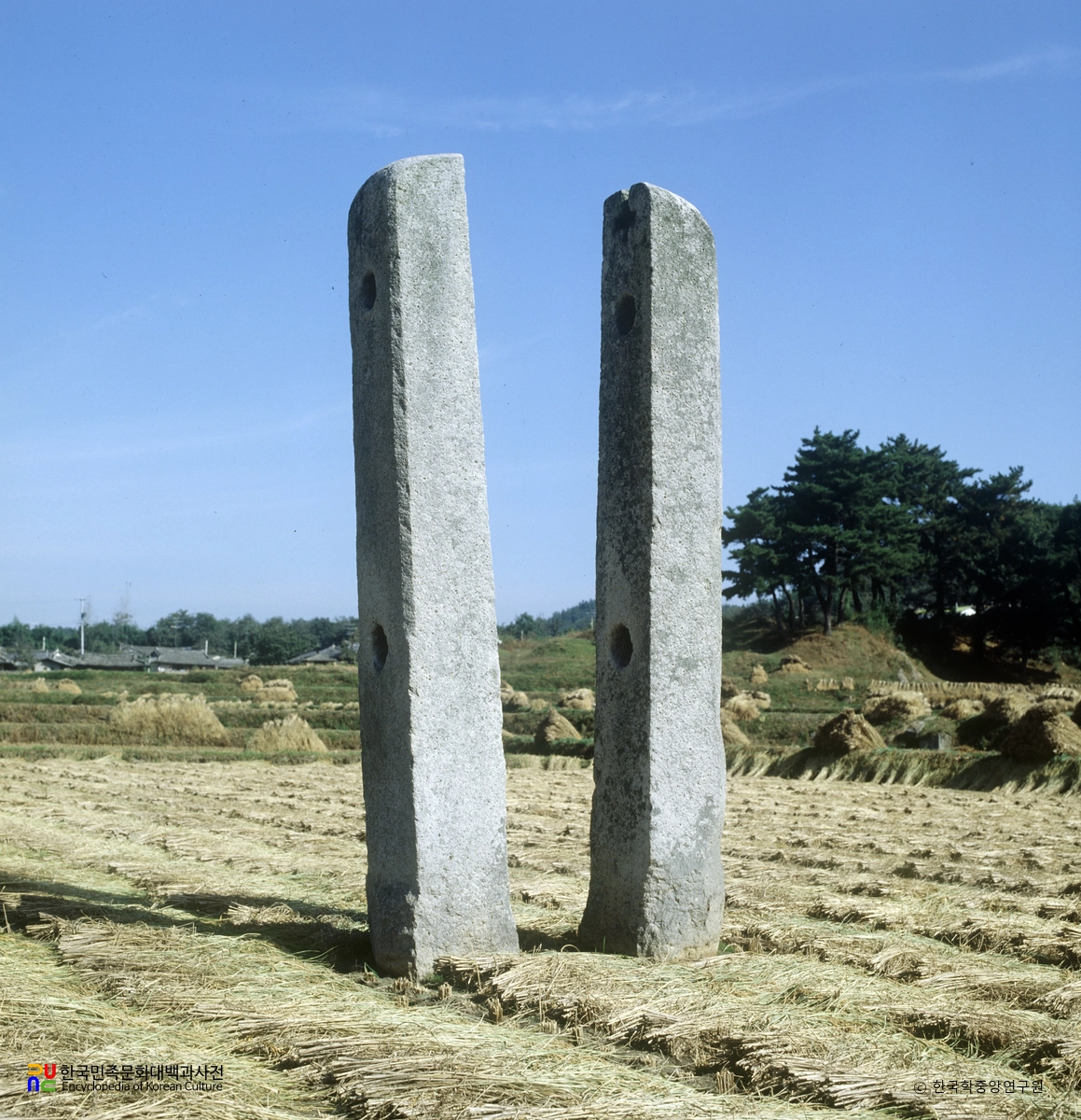 경주 남간사지 당간지주 남면