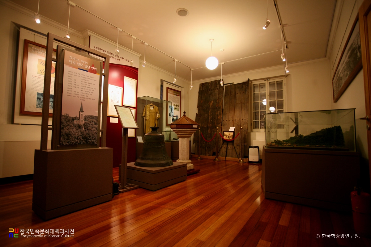 음성 감곡성당 매괴박물관 내부