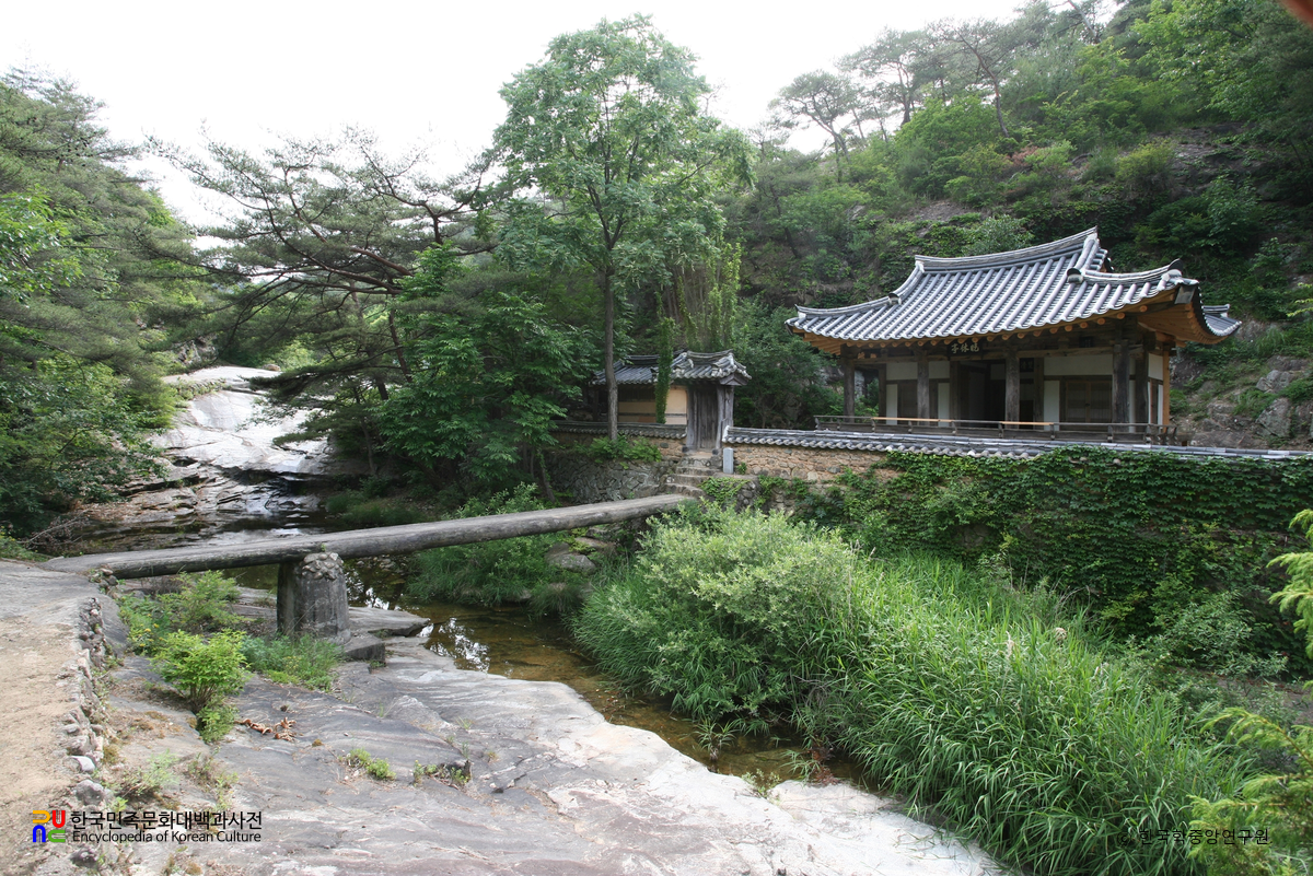 안동 만휴정 원림 전경