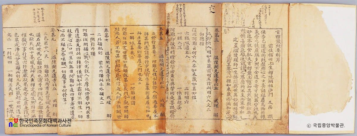 대불정여래밀인수증요의제보살만행수능엄경