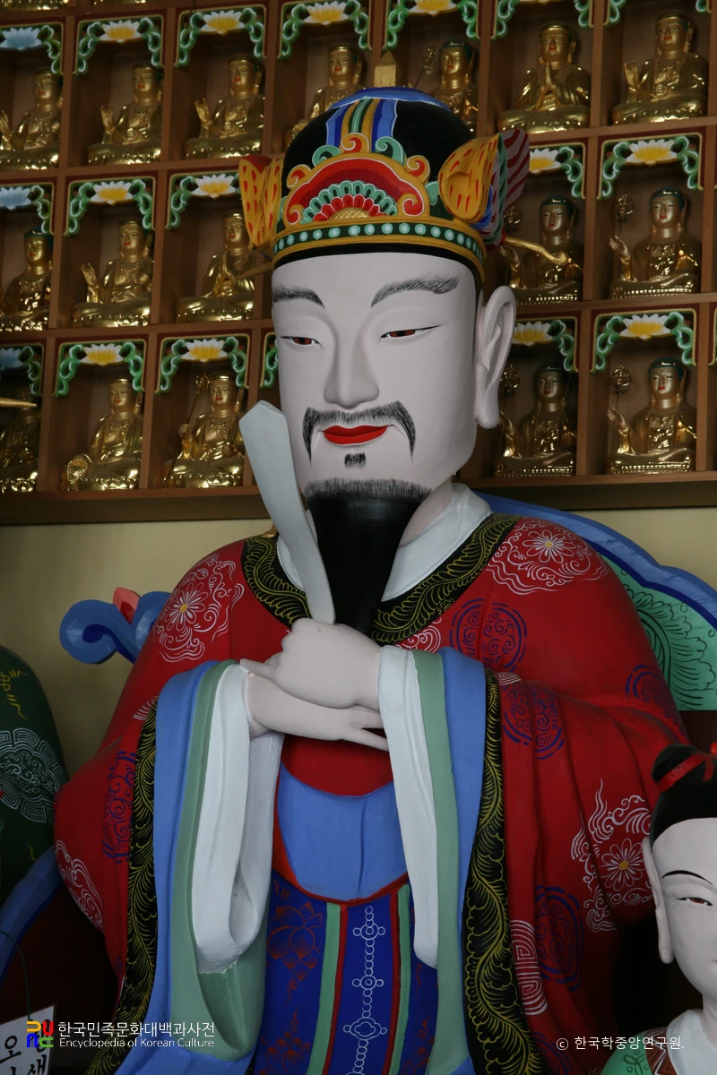 완주 송광사 명부전 소조지장보살삼존상 및 권속상 일괄