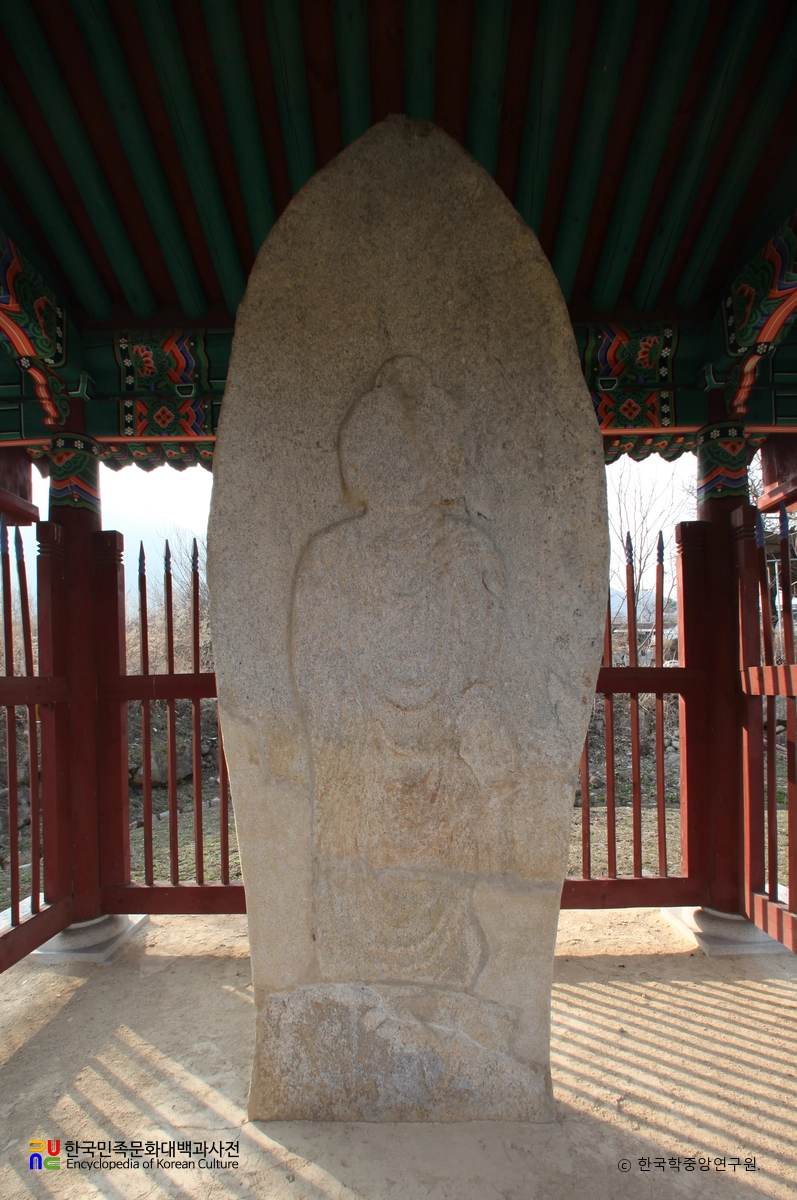 거창 강남사지 석조 여래 입상