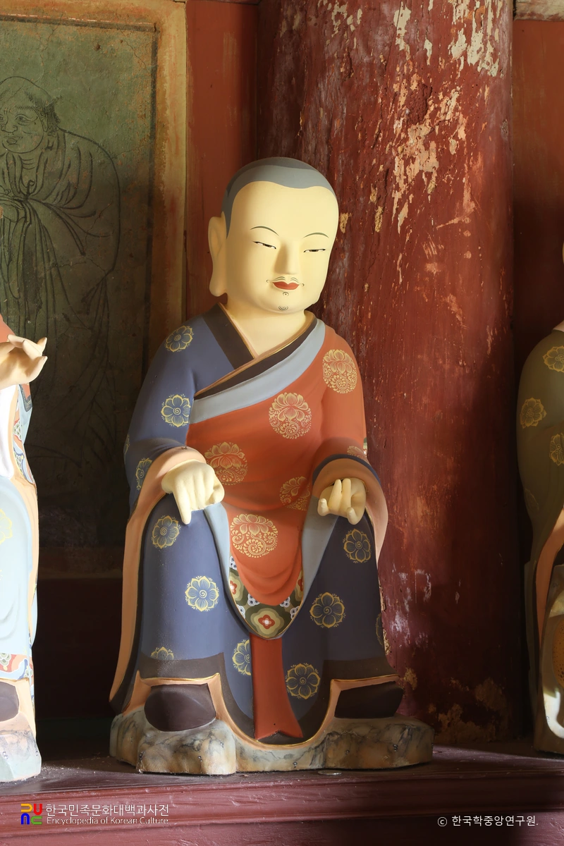 해남 미황사 십육나한상