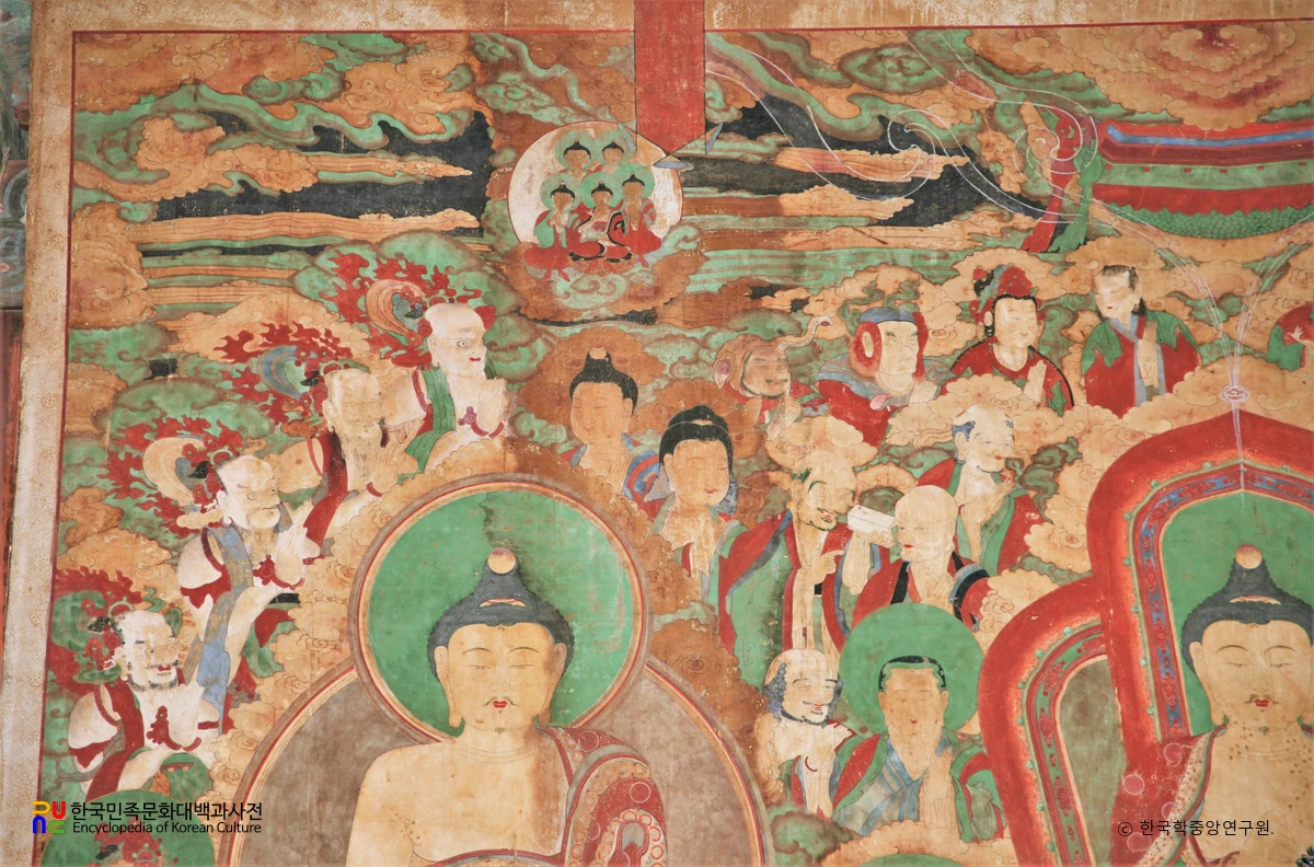 청도 운문사 비로자나삼신불회도