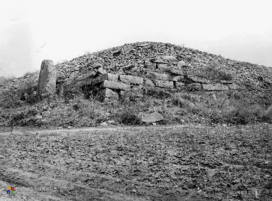 중국 길림 집안 천추총 남서 모서리의 호석