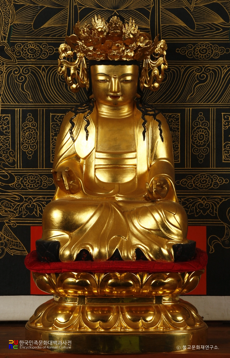 함양 도솔암 목조 관음보살 좌상