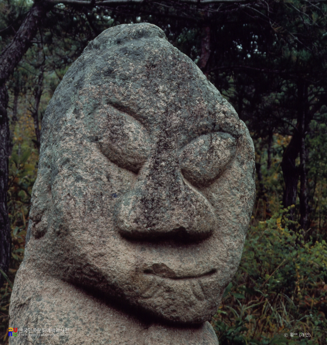 상주 남장사 석장승 상부