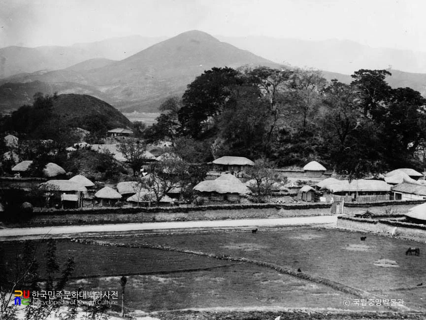 경주 대릉원 일원 중 봉황대 고분과 식리총 동쪽 전경