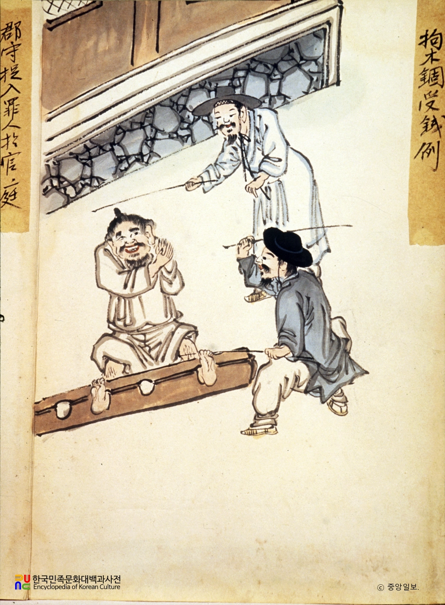 김윤보/형정도첩/구목고수술예
