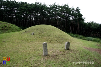 경주 신라 헌안왕릉 정측면