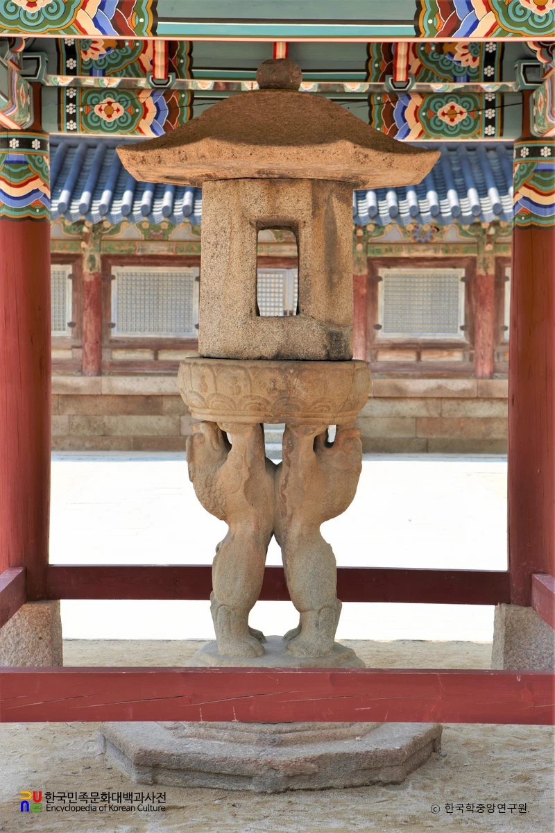 보은 법주사 쌍사자 석등