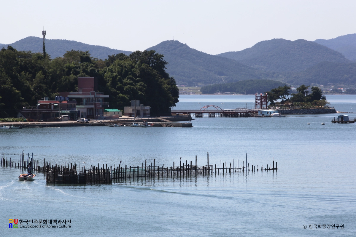 남해 지족해협 죽방렴