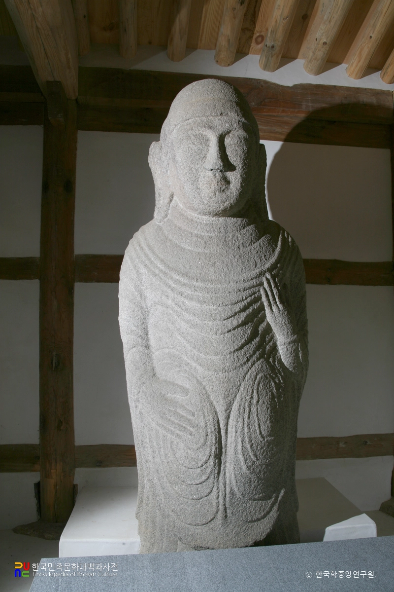 봉화 의양리 석조 여래 입상