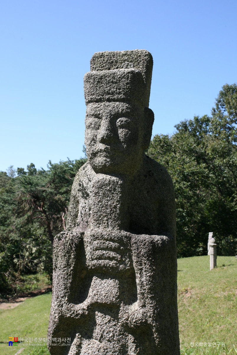 김상헌 선생 묘 문인석