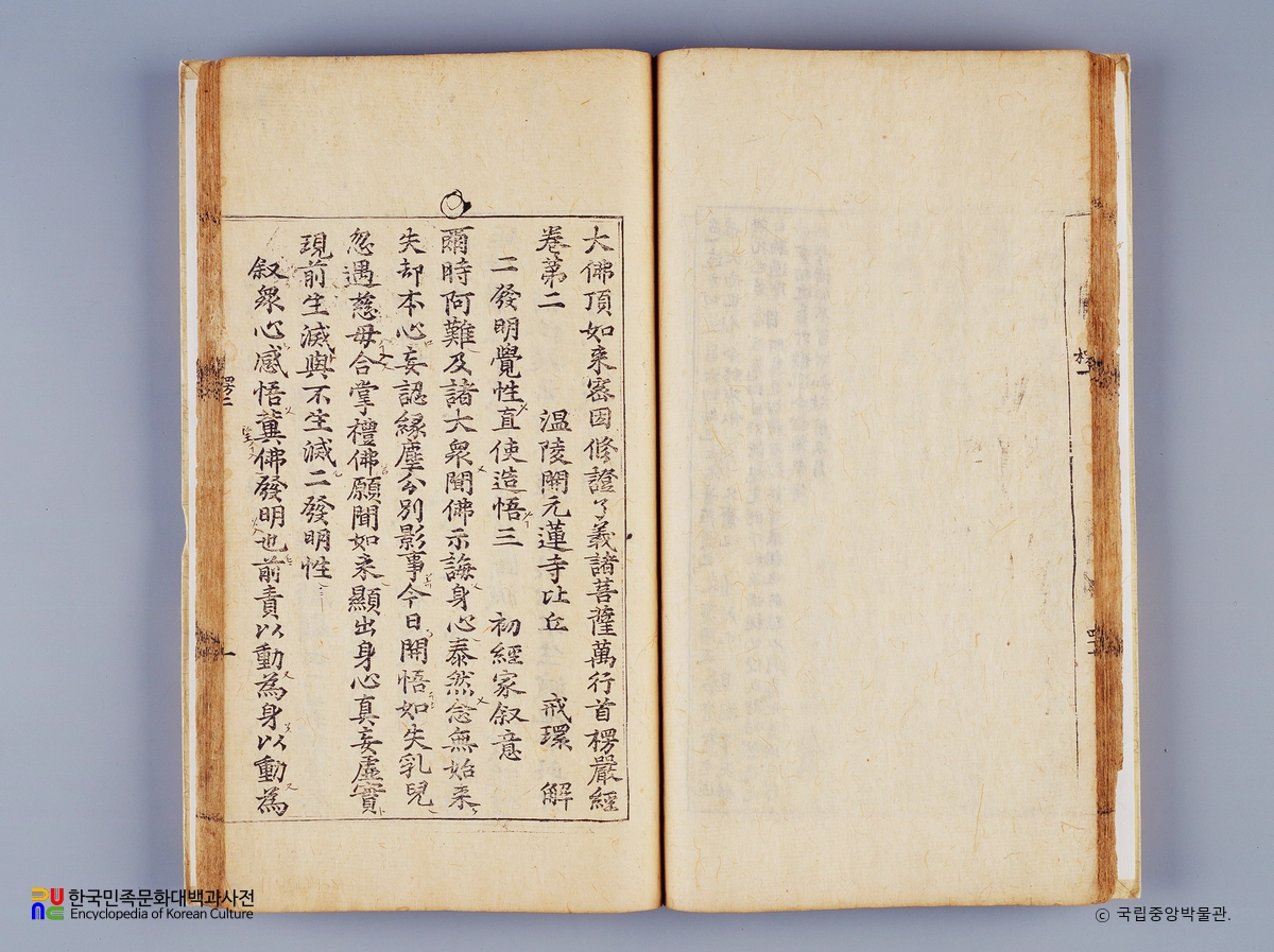 대불정여래밀인수증요의제보살만행수능엄경