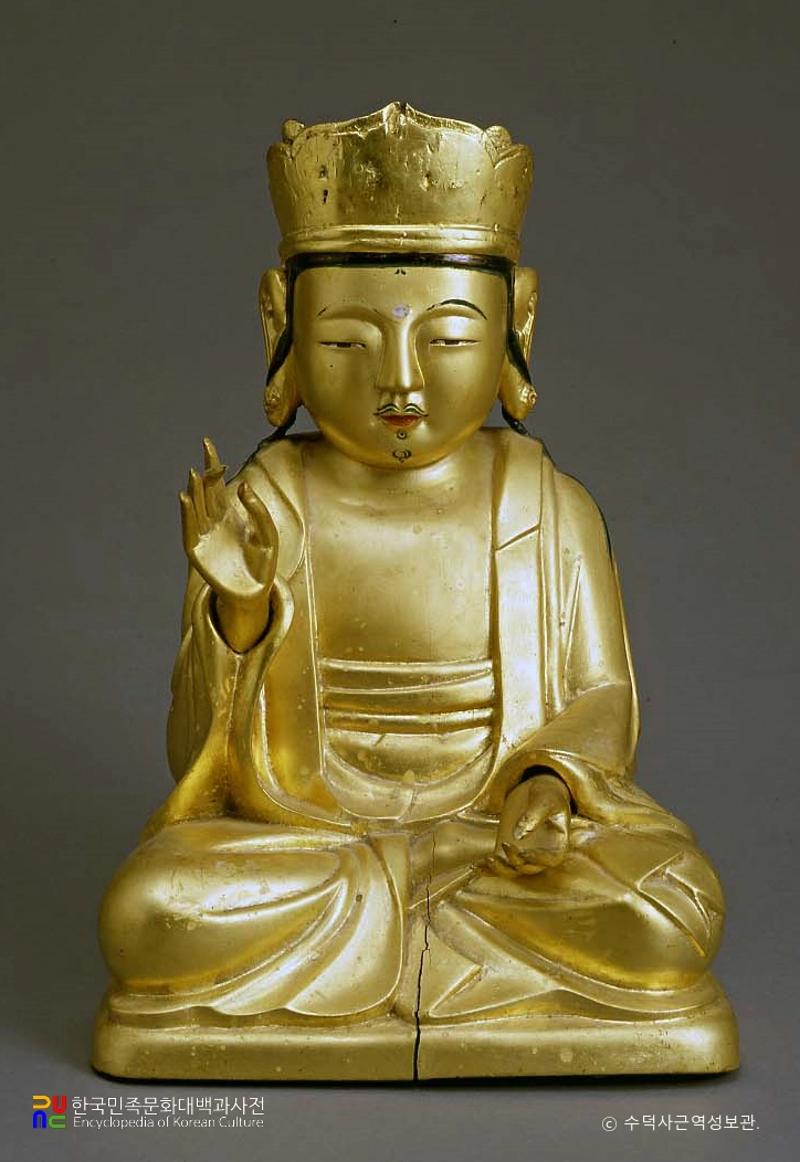 예산 삼길암 목조 관음보살 좌상 및 복장유물 일괄