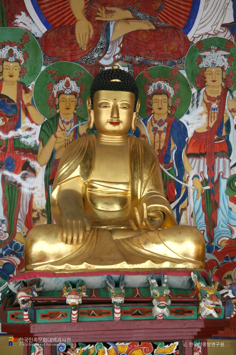 진도 쌍계사 목조삼존불좌상 본존