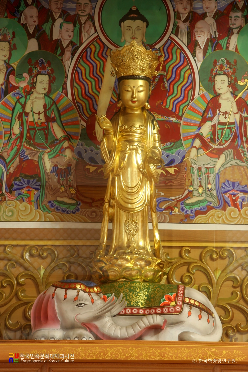 의정부 약수선원 목조 보살 입상