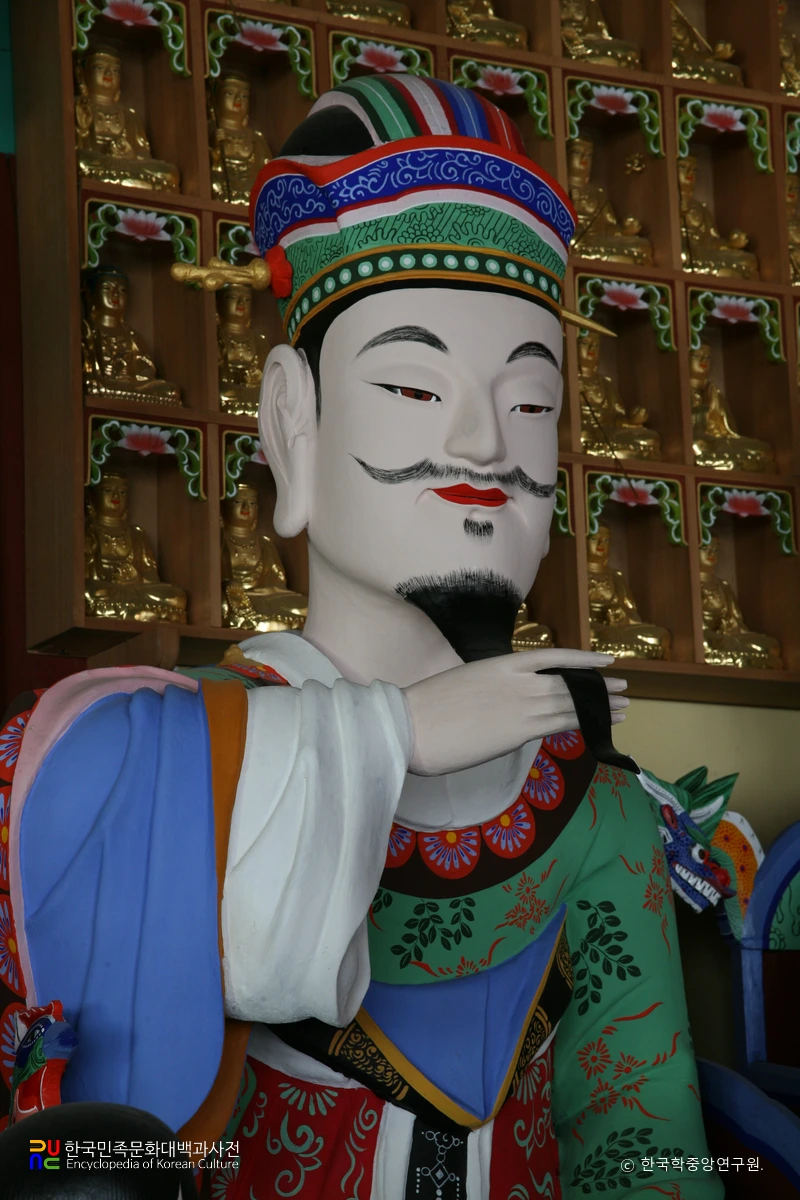 완주 송광사 명부전 소조지장보살삼존상 및 권속상 일괄