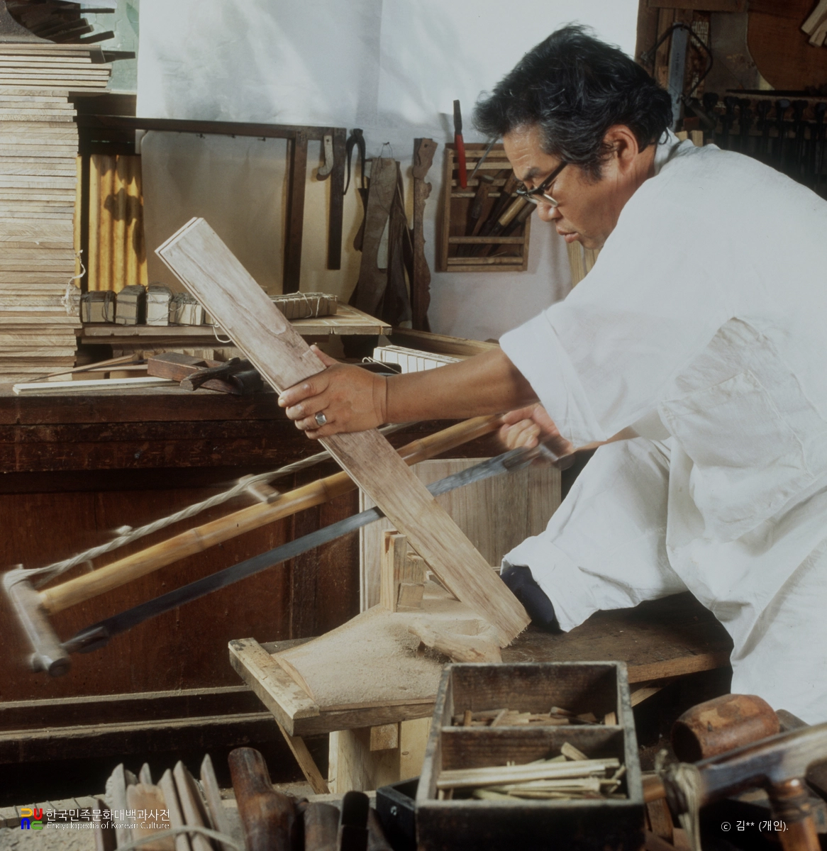 소목장 / 화장 판목켜기