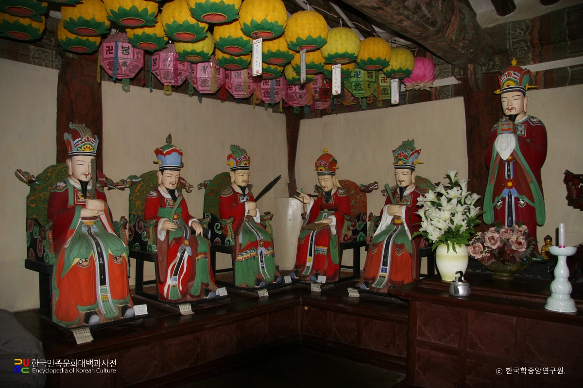 구미 수다사 명부전 지장시왕상