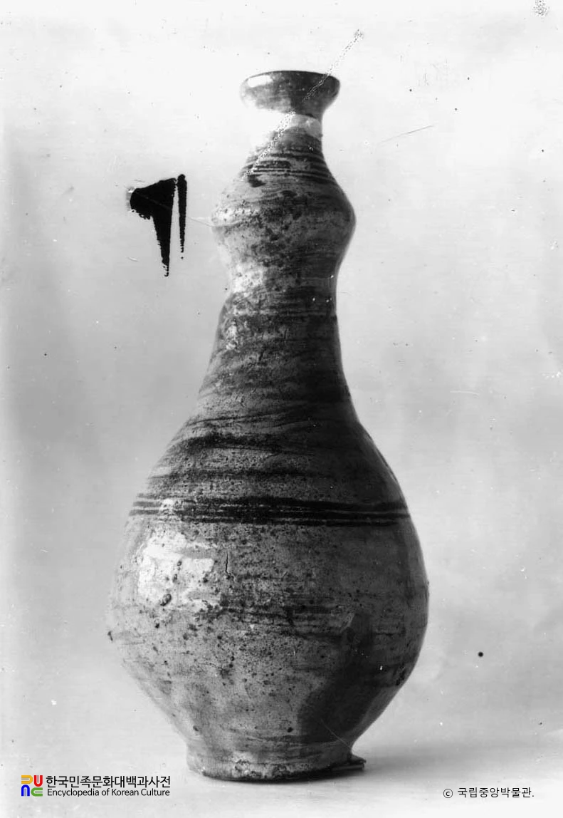 분청사기 귀얄문 표형병