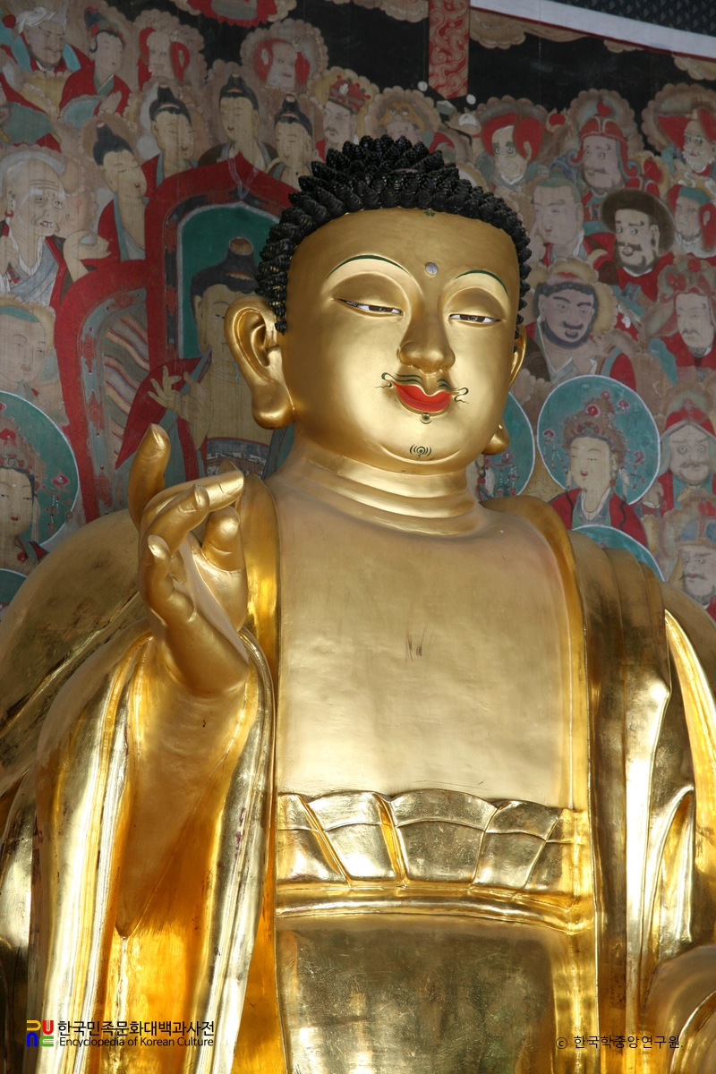 경주 기림사 소조비로자나삼불좌상