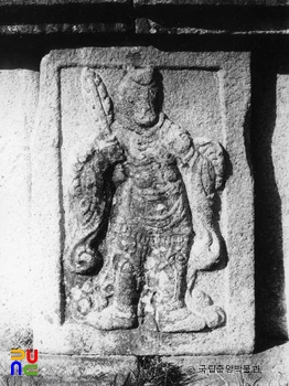 경주 신라 원성왕릉 십이지 호석 말상