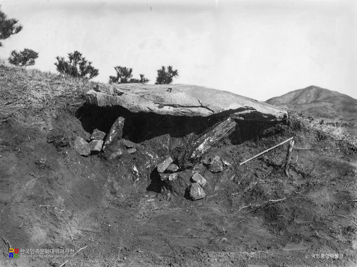 황해 은율 운산리 지석묘 정면 발굴 전