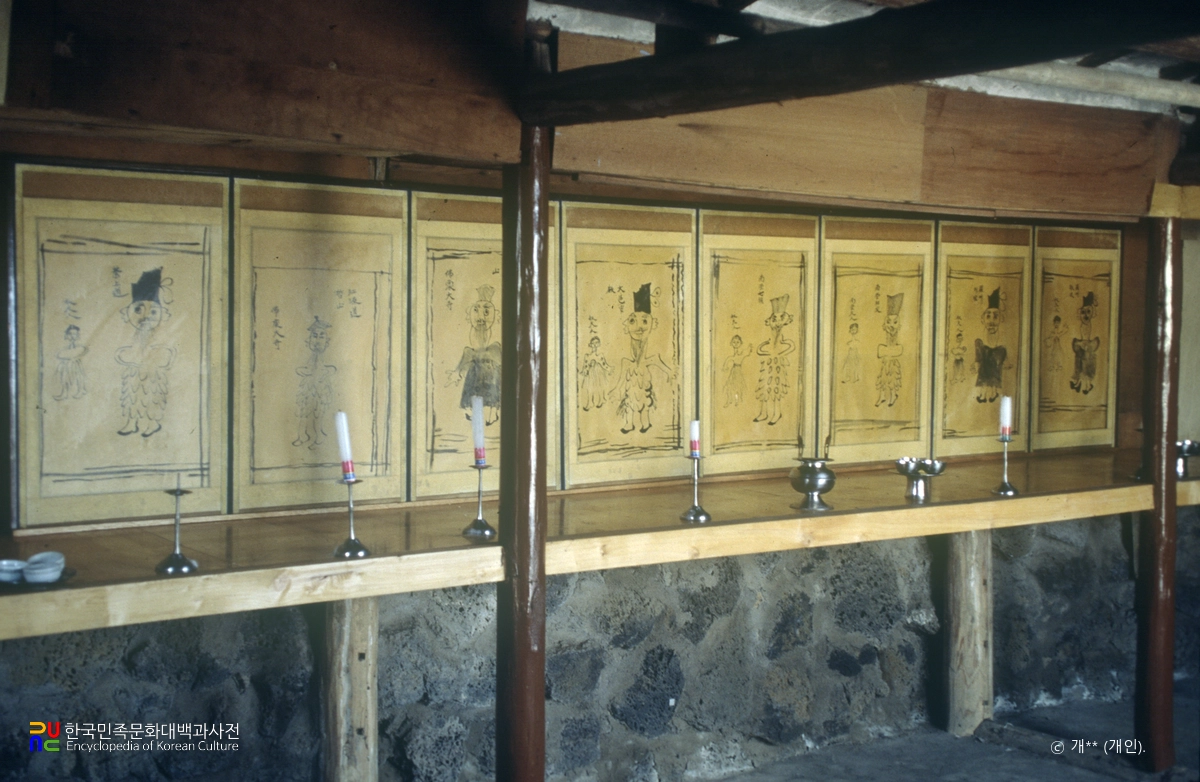 북제주 행원리 본향당의 무신도 전체