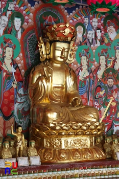 의령 백련암 목조슬롯 머신 잭팟 좌측면