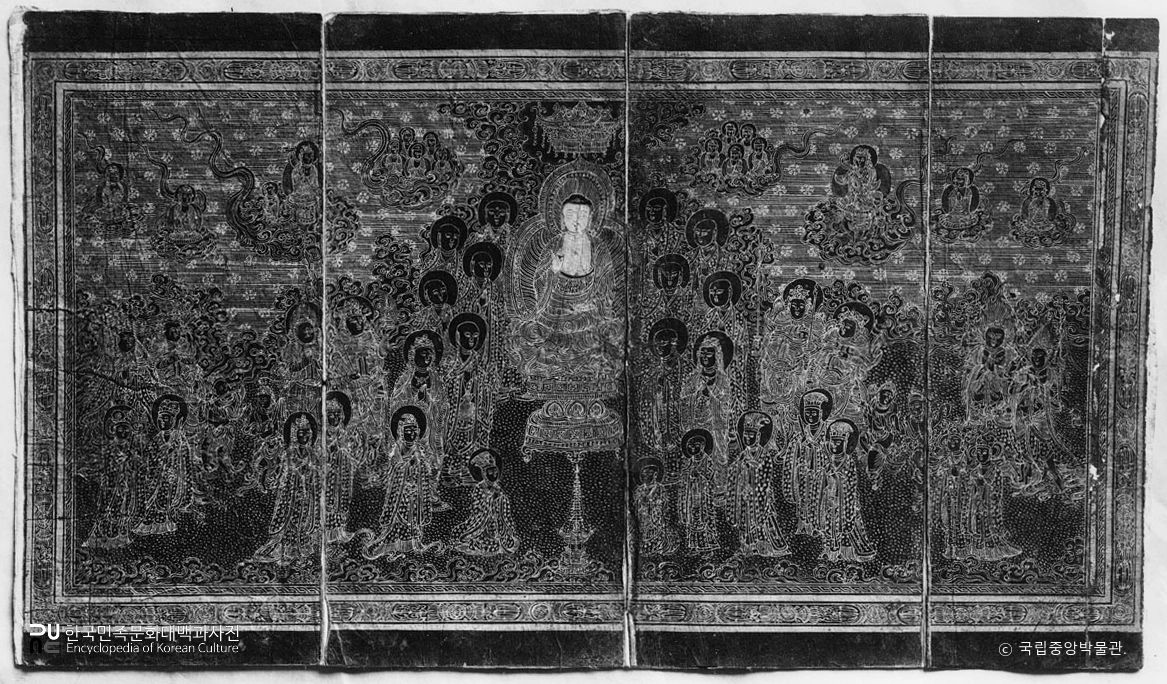 전남 해남 대흥사 감지금니석존설법도