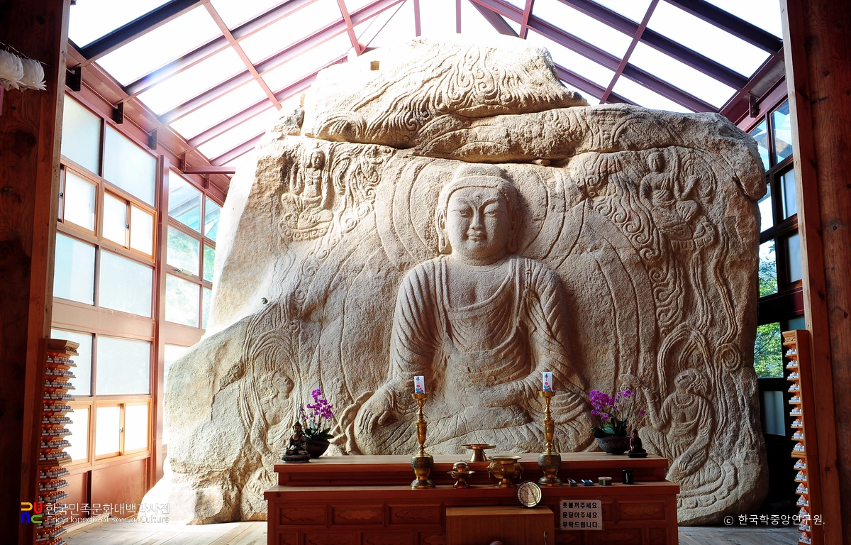 해남 대흥사 북미륵암 마애여래좌상