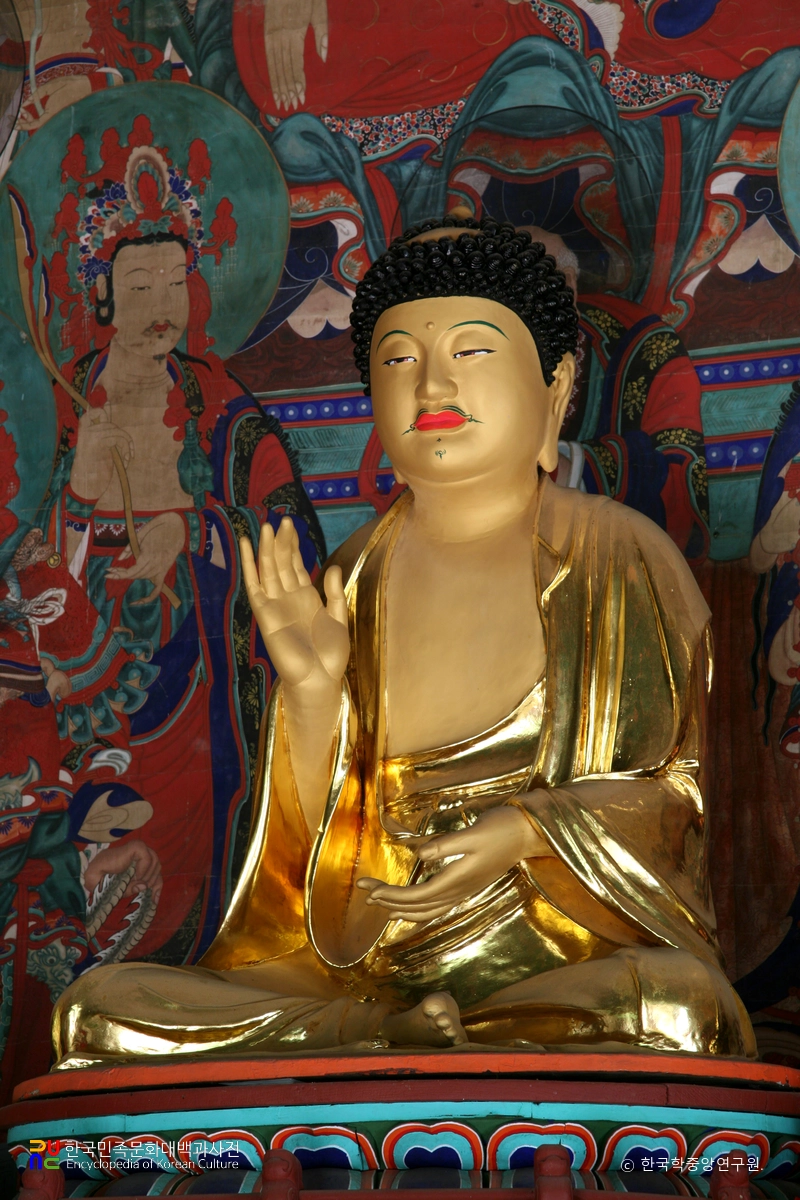 금산 신안사 아미타삼존불상 / 본존