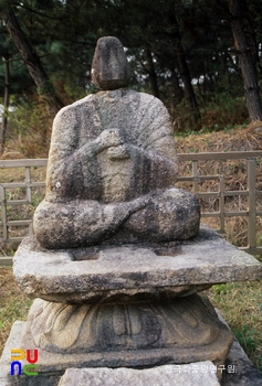 정읍 후지리 탑동석불 정면