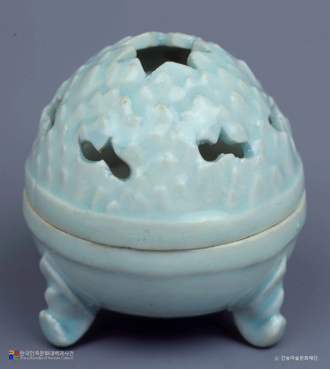 백자 박산형뚜껑 향로