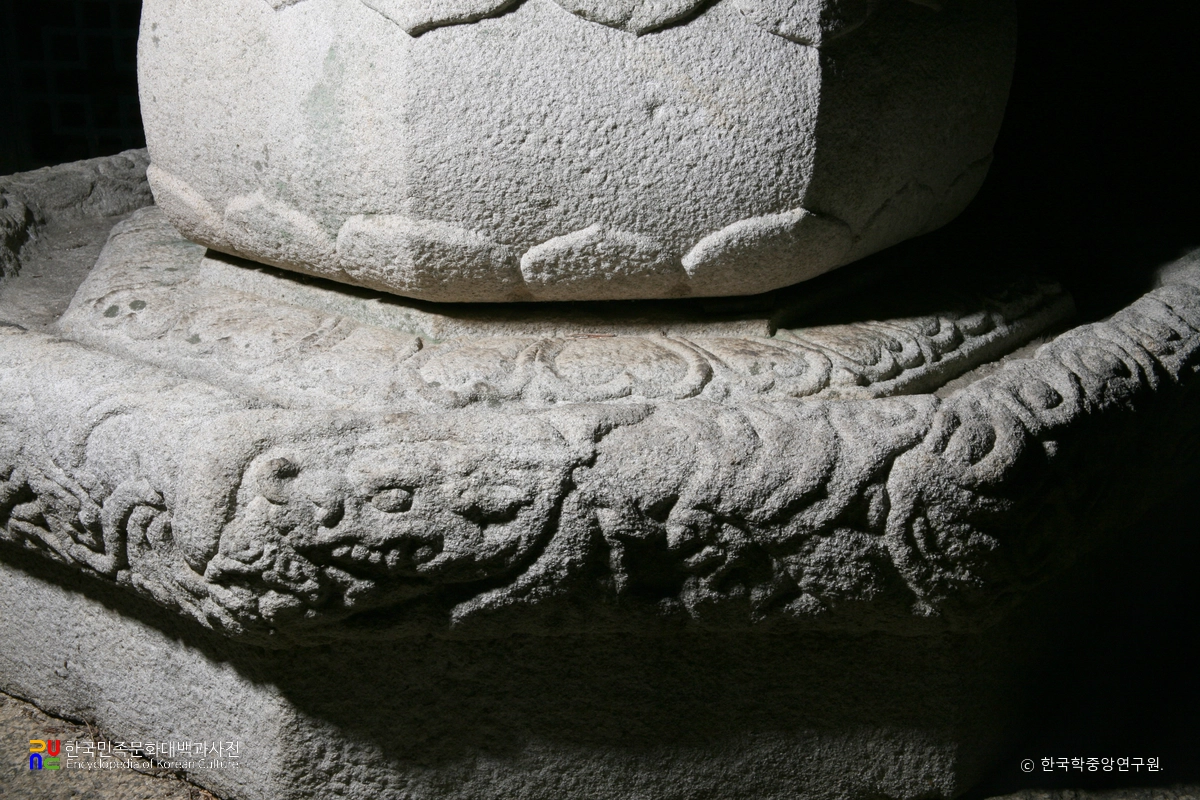 구례 연곡사 소요대사탑 중 기단부