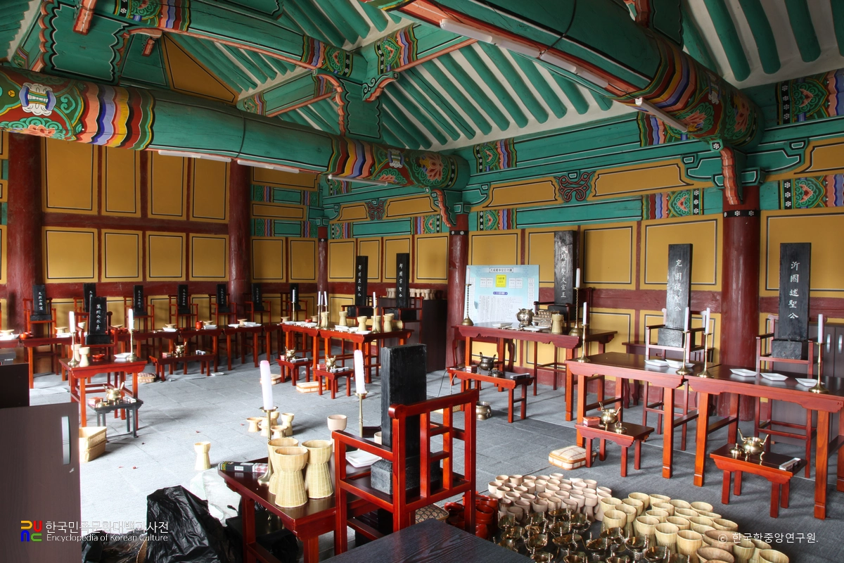 양산향교 대성전 내부