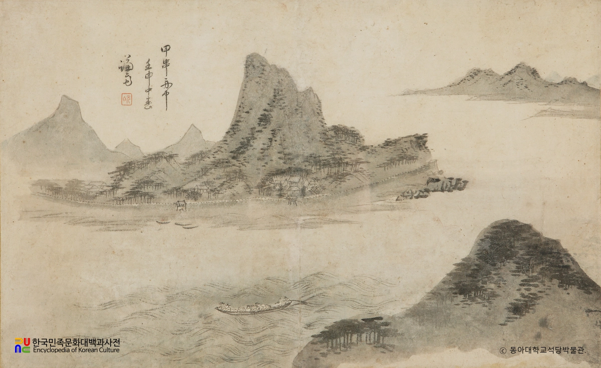 갑곶산수화 / 정선