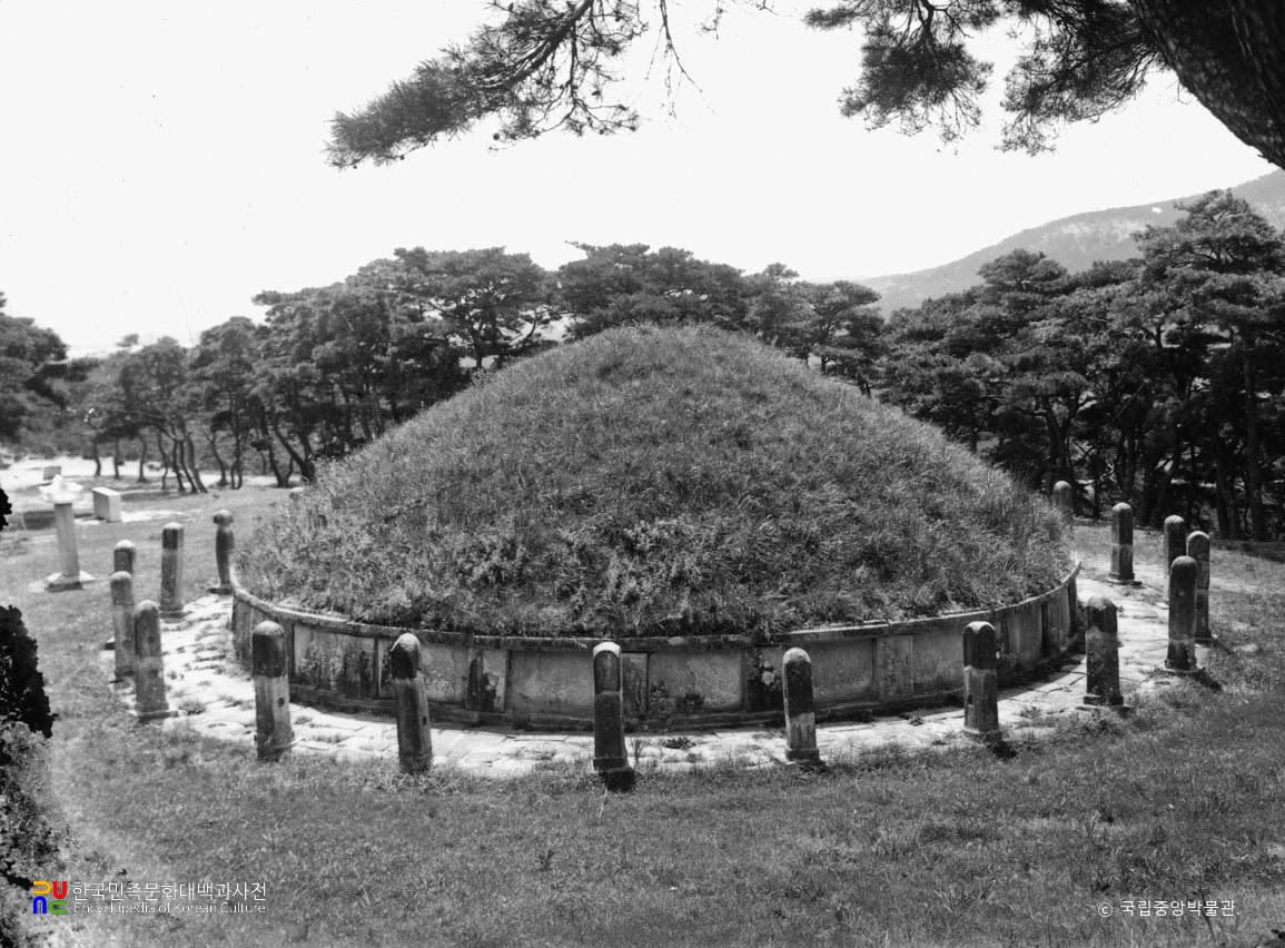 경주 김유신묘 후면