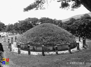 경주 김유신묘 후면