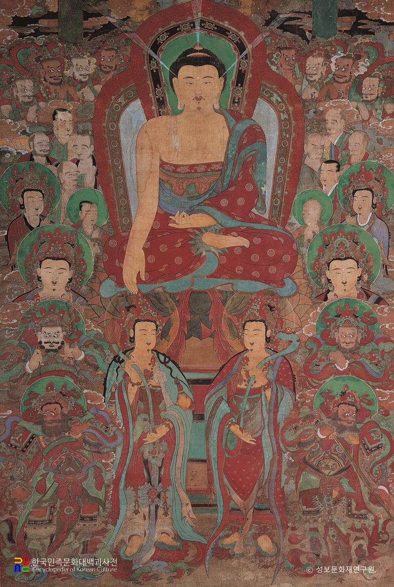 공주 갑사 삼세불도(석가모니불)