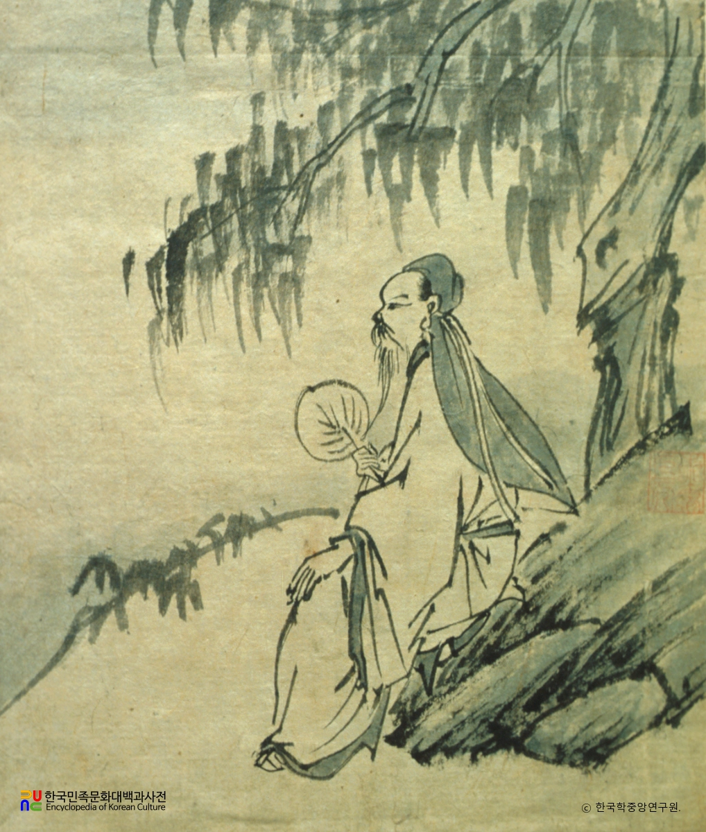 해남 윤씨 가전 고화첩 일괄 / 한일처사도