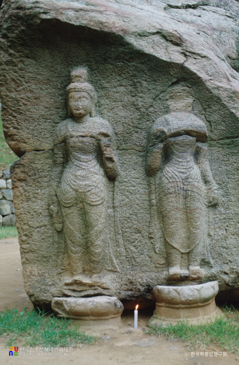 경주 굴불사지 석조사면불상 남면불